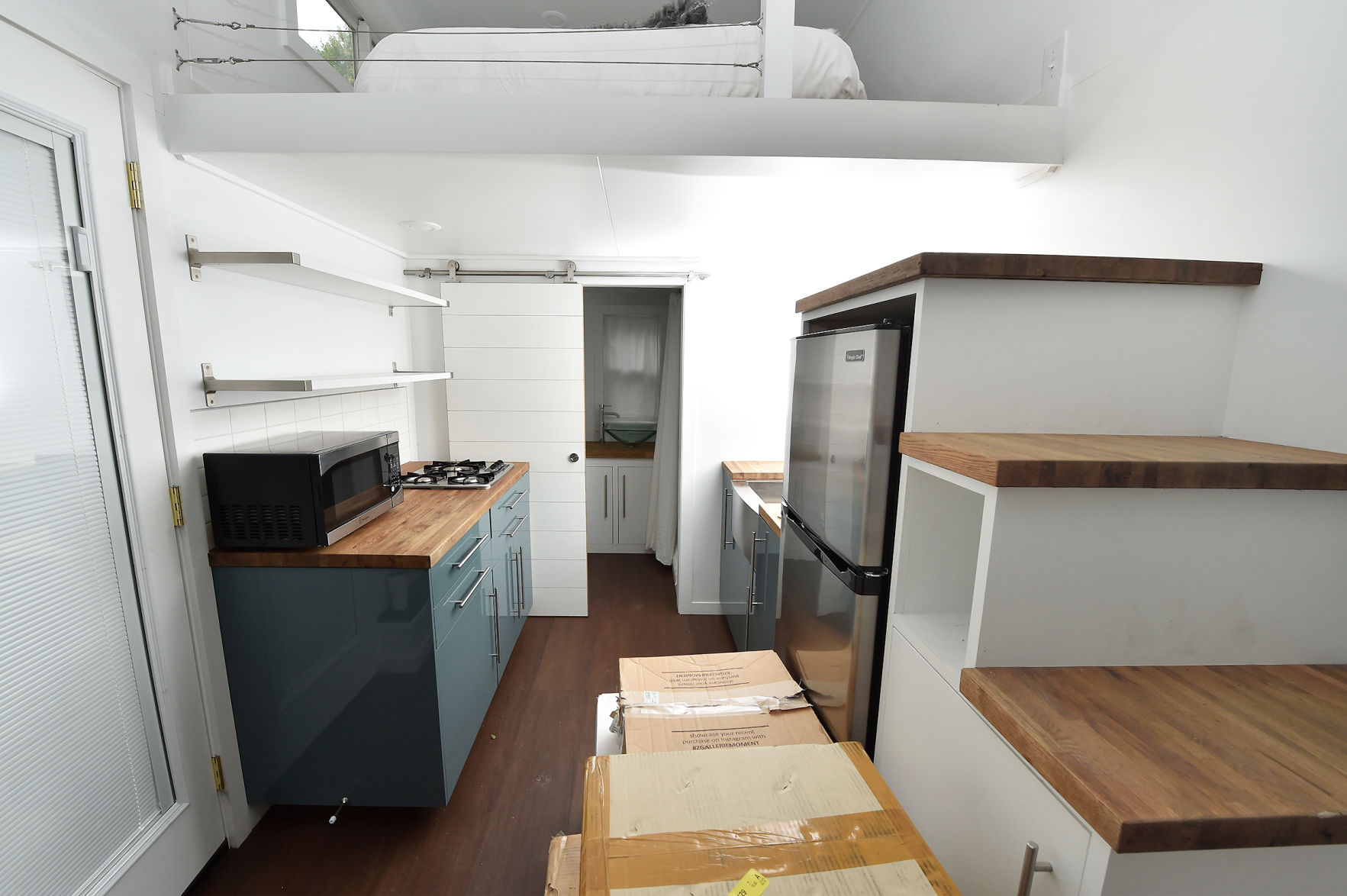 Kitchen and stairway